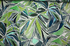 Tencel Leinen Lime Leaves