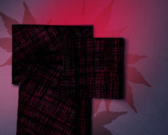 French Terry Wild Doodles by Thorsten Berger - 338 burgundy