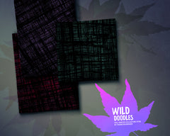 French Terry Wild Doodles by Thorsten Berger - 643 lila