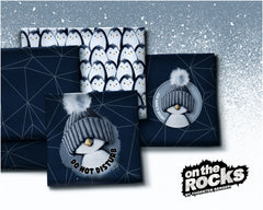 Sweatshirt Panel On The Rocks - Pinguin by Thorsten Berger