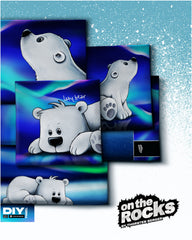Kissen Panel Velvet On The Rocks - Lazy Bear by Thorsten Berger