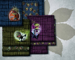 French Terry Chestnut Friends Kastanien by Thorsten Berger