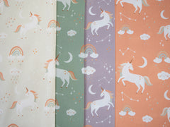 Baumwoll Webware Timu Einhörner