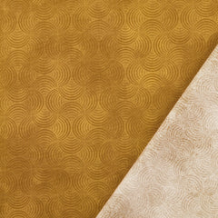 Baumwoll Popeline Tonka Curls - ocker