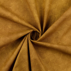 Baumwoll Popeline Tonka Curls - ocker