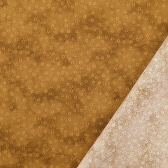 Baumwoll Popeline Tonka Kreise - ocker