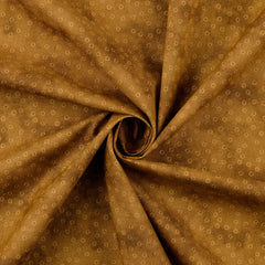 Baumwoll Popeline Tonka Kreise - ocker