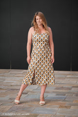 Viskose Webware Pineapple Bloom by Bienvenido Colorido