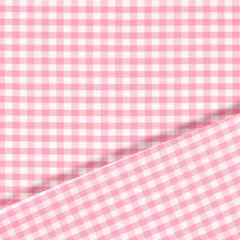 Baumwoll Cretonne Vichy Karo 10mm - 5017 rosa