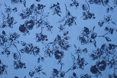 Vintage Baumwoll Webware Rosen