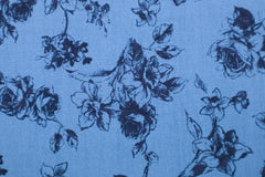 Vintage Baumwoll Webware Rosen