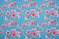 Viskose Crepe Jersey Kirschblüten Fräulein von Julie 4389