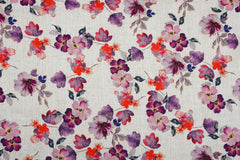 Viskose Leinen Aquarell Optik Design 1 SH