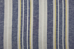 Viskose Leinen Blue Stripes