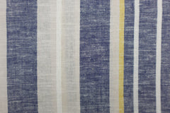 Viskose Leinen Blue Stripes