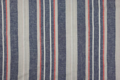 Viskose Leinen Blue Stripes