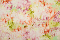 Viskose Leinen Flower Crush