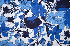 Viskose Leinen Laura Navy