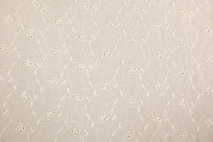 Viskose Leinen Mix Country Lochstickerei