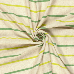 Viskose Leinen Streifenmix