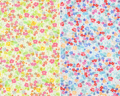 Viskose Leinen Watercolor Flower