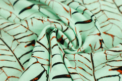 Viskose Popeline Light Leaves