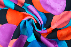 Viskose Satin Funny Dots