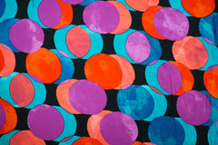 Viskose Satin Funny Dots