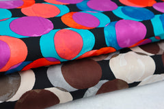 Viskose Satin Funny Dots