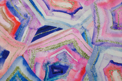 Viskosestoff Anneke Aquarell