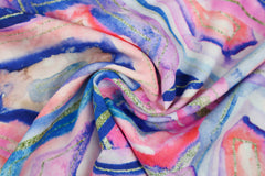 Viskosestoff Anneke Aquarell