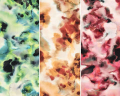 Viskose Stretch Tie Dye Autumn