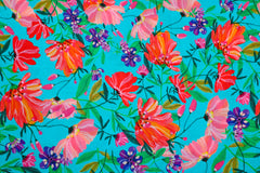 Viskose Voile Flowers by Roeqiya Fris