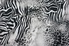 Viskose Rayon Digital Wild Animal