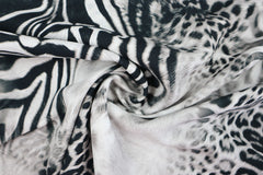 Viskose Rayon Digital Wild Animal