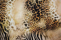 Viskose Rayon Digital Wild Animal