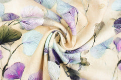Viskose Leinen Ginkgo Leaves SH