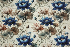 Viskose Leinen Herbstblumen HW25/26 Design 11 SH
