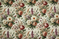 Viskose Leinen Herbstblumen HW25/26 Design 13 SH