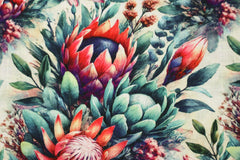 Viskose Leinen Herbstblumen HW25/26 Design 14 SH