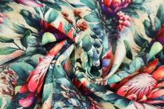 Viskose Leinen Herbstblumen HW25/26 Design 14 SH