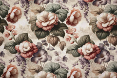 Viskose Leinen Herbstblumen HW25/26 Design 15 SH