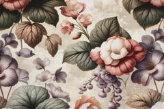 Viskose Leinen Herbstblumen HW25/26 Design 15 SH