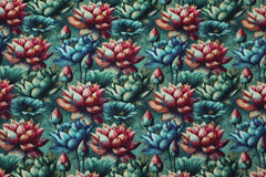 Viskose Leinen Herbstblumen HW25/26 Design 17 SH