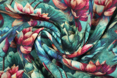 Viskose Leinen Herbstblumen HW25/26 Design 17 SH