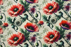 Viskose Leinen Herbstblumen HW25/26 Design 18 SH