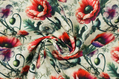 Viskose Leinen Herbstblumen HW25/26 Design 18 SH