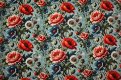 Viskose Leinen Herbstblumen HW25/26 Design 19 SH
