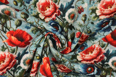 Viskose Leinen Herbstblumen HW25/26 Design 19 SH