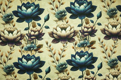 Viskose Leinen Herbstblumen HW25/26 Design 1 SH